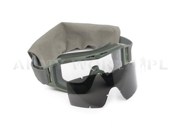 Gogle Balistyczne Holenderskie Revision DESERT LOCUST Foliage Green + 3 Wizjery Oryginał Nowe