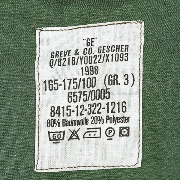 Kurtka Wojskowa Parka Bundeswehr Flecktarn Oryginał Demobil DB