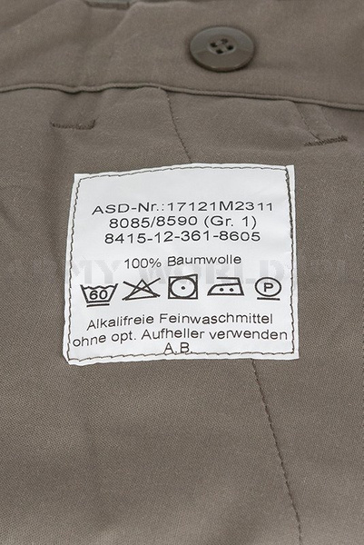 Spodnie Wojskowe Moleskin Bundeswehr Olive Oryginał Nowe